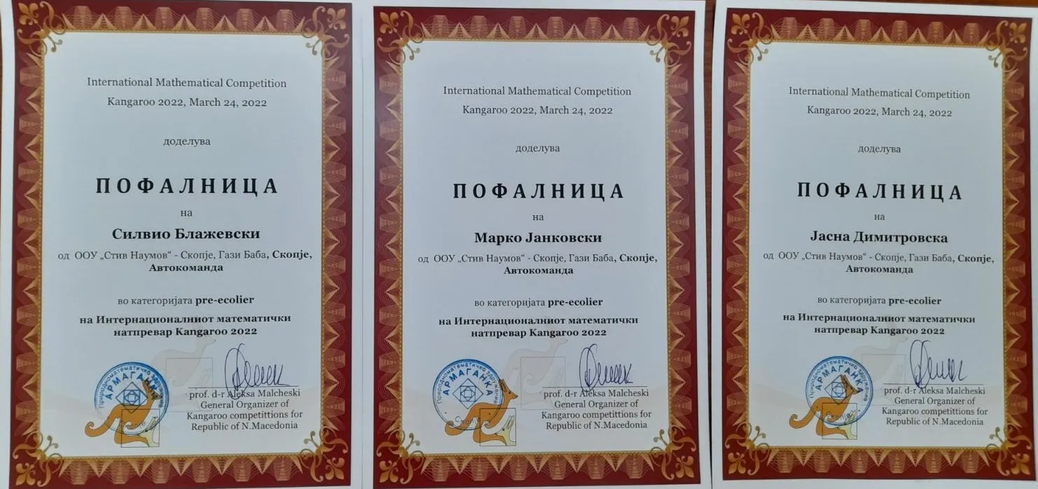 Natprevar po matematika – KENGUR  2021 1