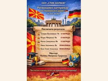 Регионален натпревар по германски јазик 03 03 2026